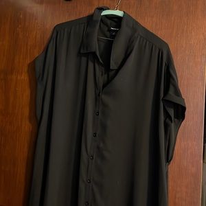 Button down black dress